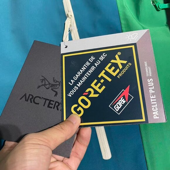 ARC'TERYX x BEAMS Beta Jacket Color Block Hardshell Jacket Sz L - Picture 6 of 9